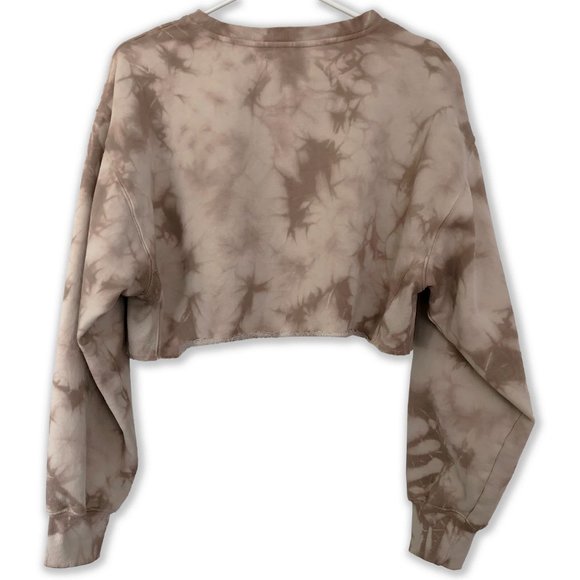 TNA Cozy Fleece Boyfriend Cropped Crew-Neck Sweatshirt - Picture 6 of 7